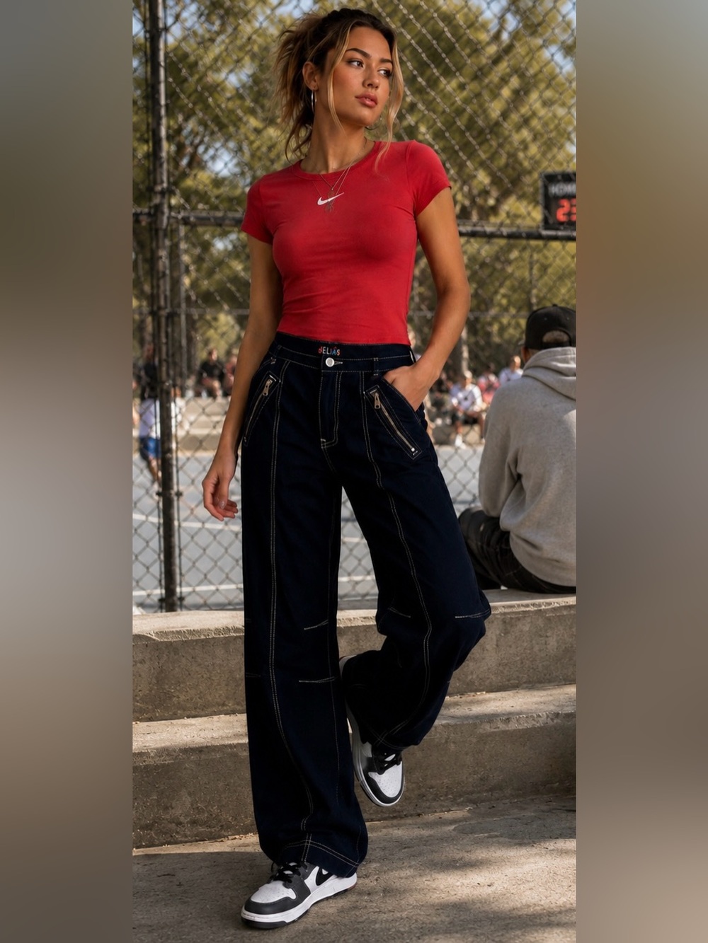dELiA*s Y2K Baggy Wide Leg Utility Pants – Women’s Size Medium | 100% Cotton